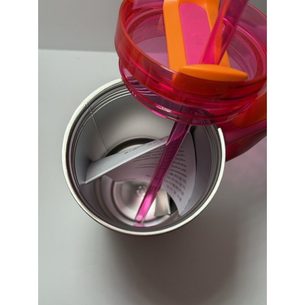 Stanley X Moolah Kicks Turquoise + Pink Orange 30oz Quencher Tumbler Set BNWT - Picture 13 of 14